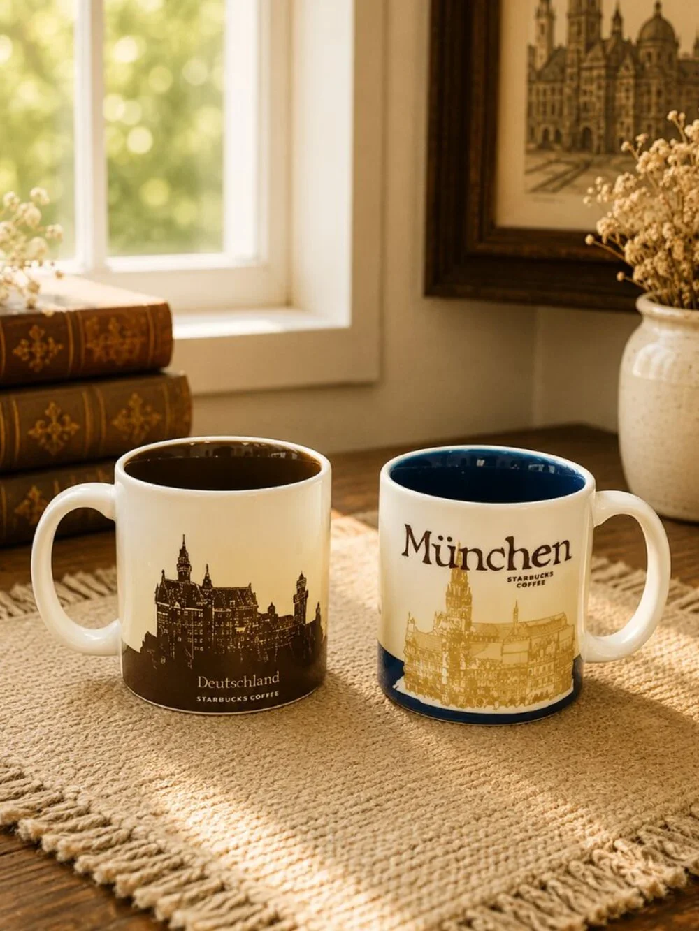 Vintage Starbucks Collector Series Munchen and Germany Mug Set